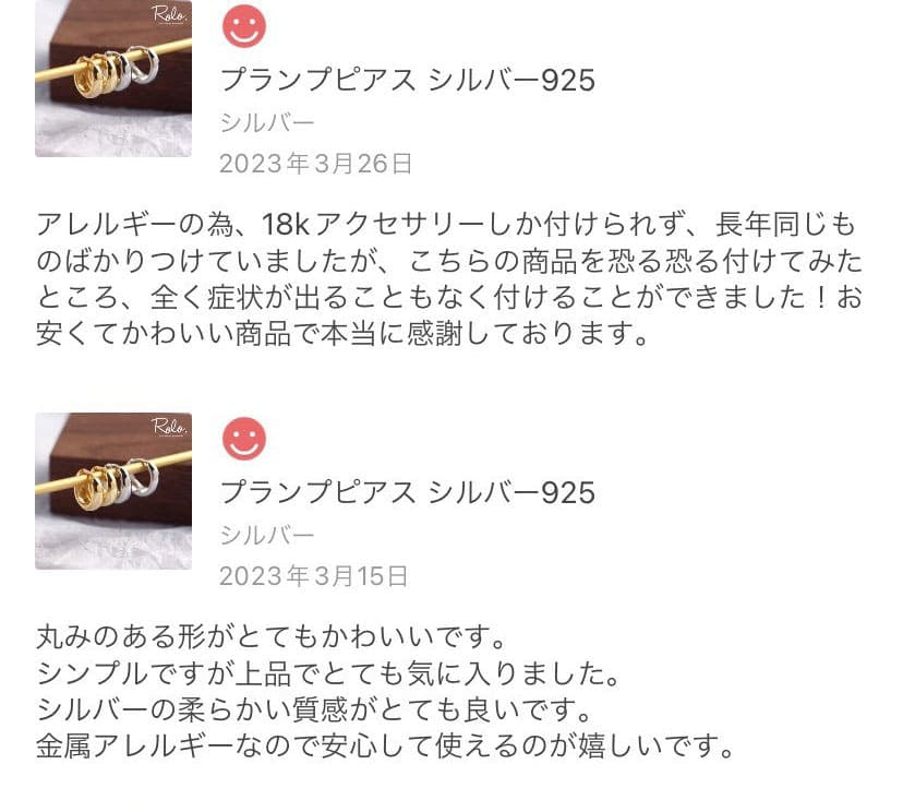 プランプピアス シルバー925