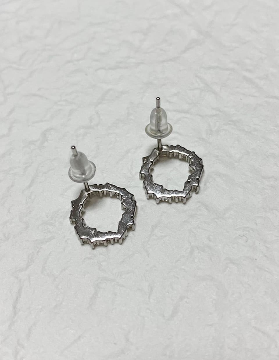 CZサークルピアス シルバー925