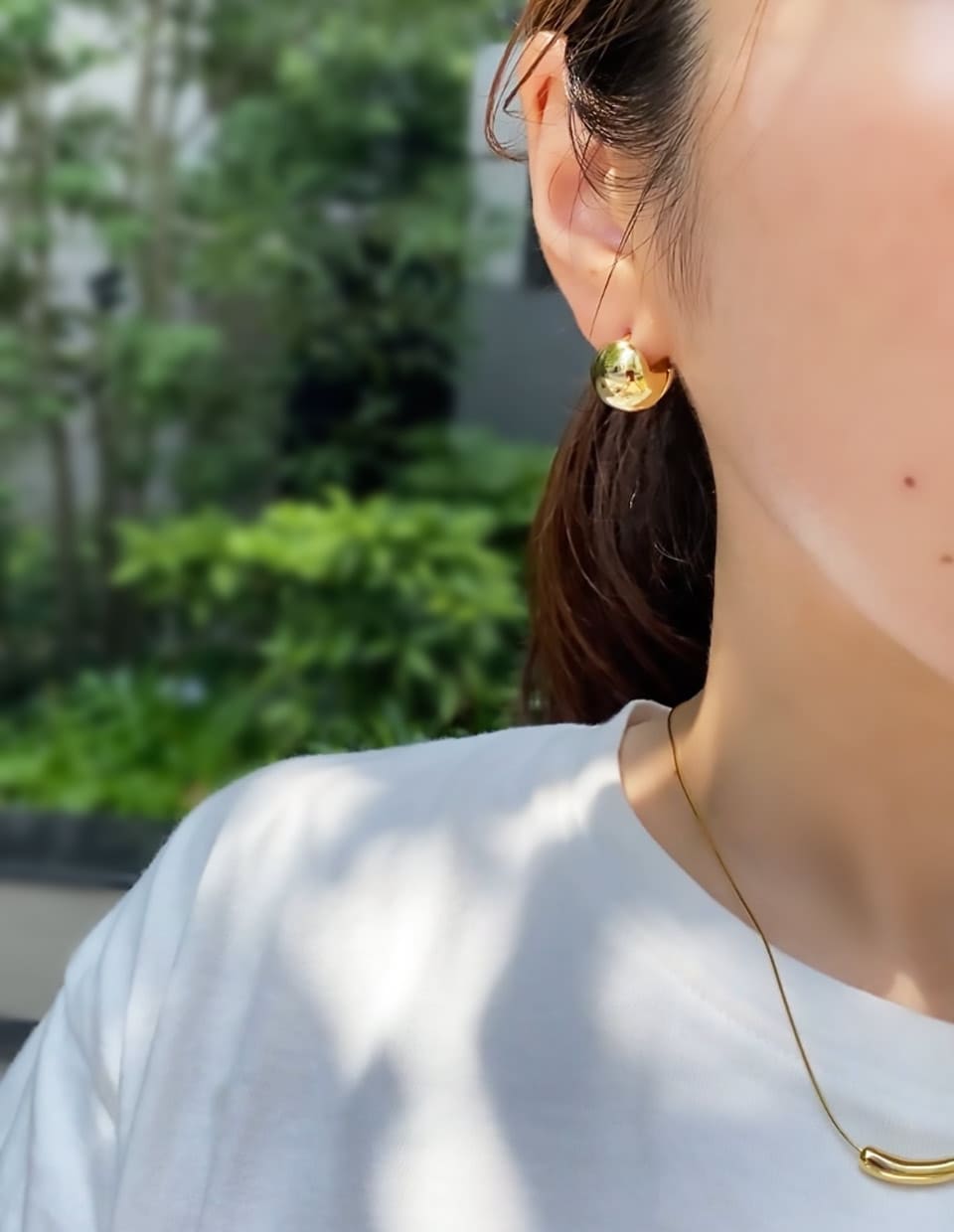 ラウンドボールピアス シルバー925