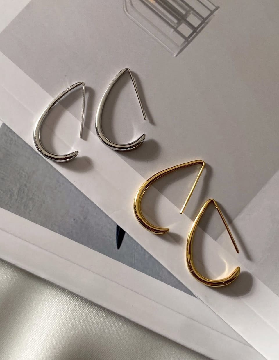 ドロップフックピアス シルバー925