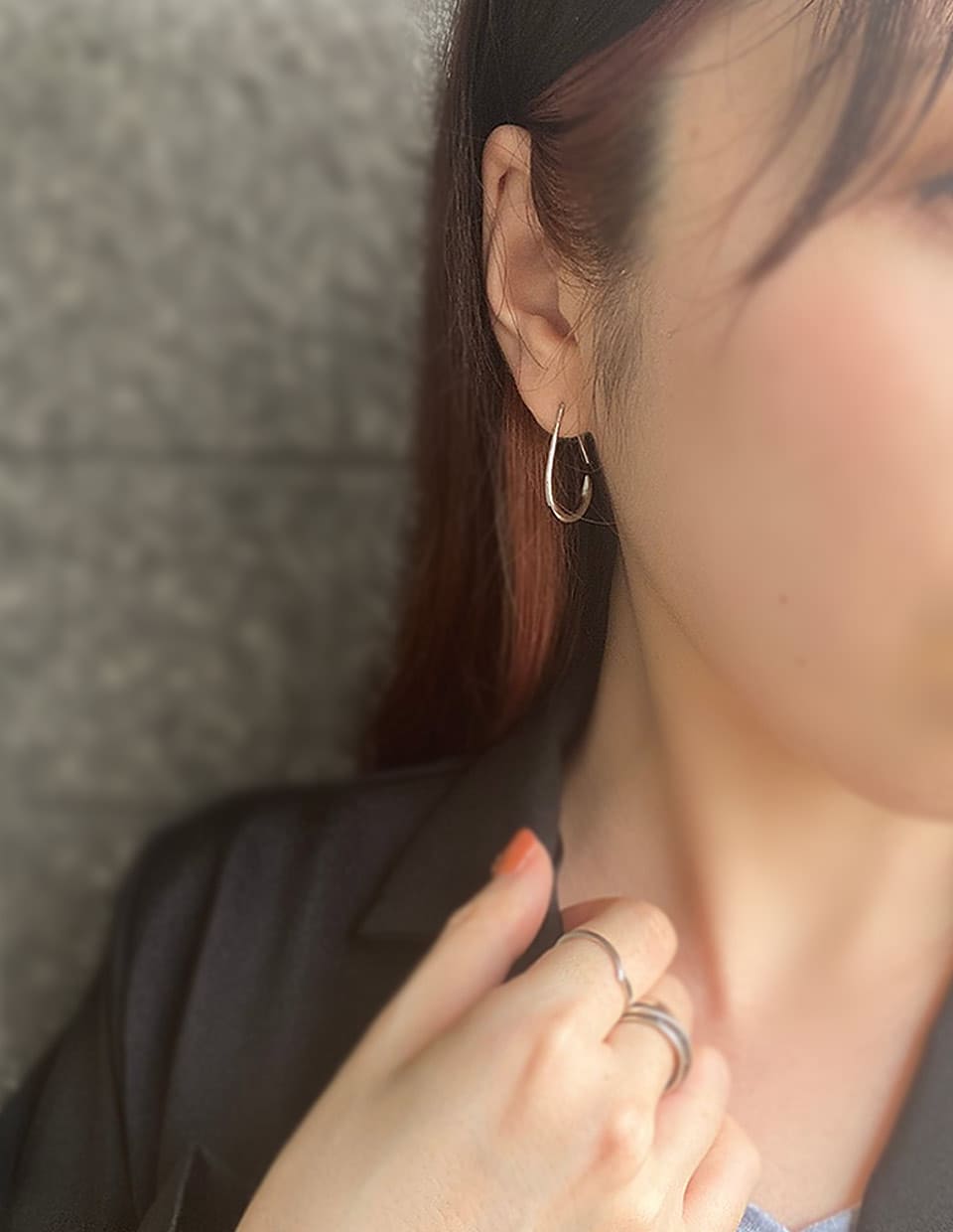 ドロップフックピアス シルバー925