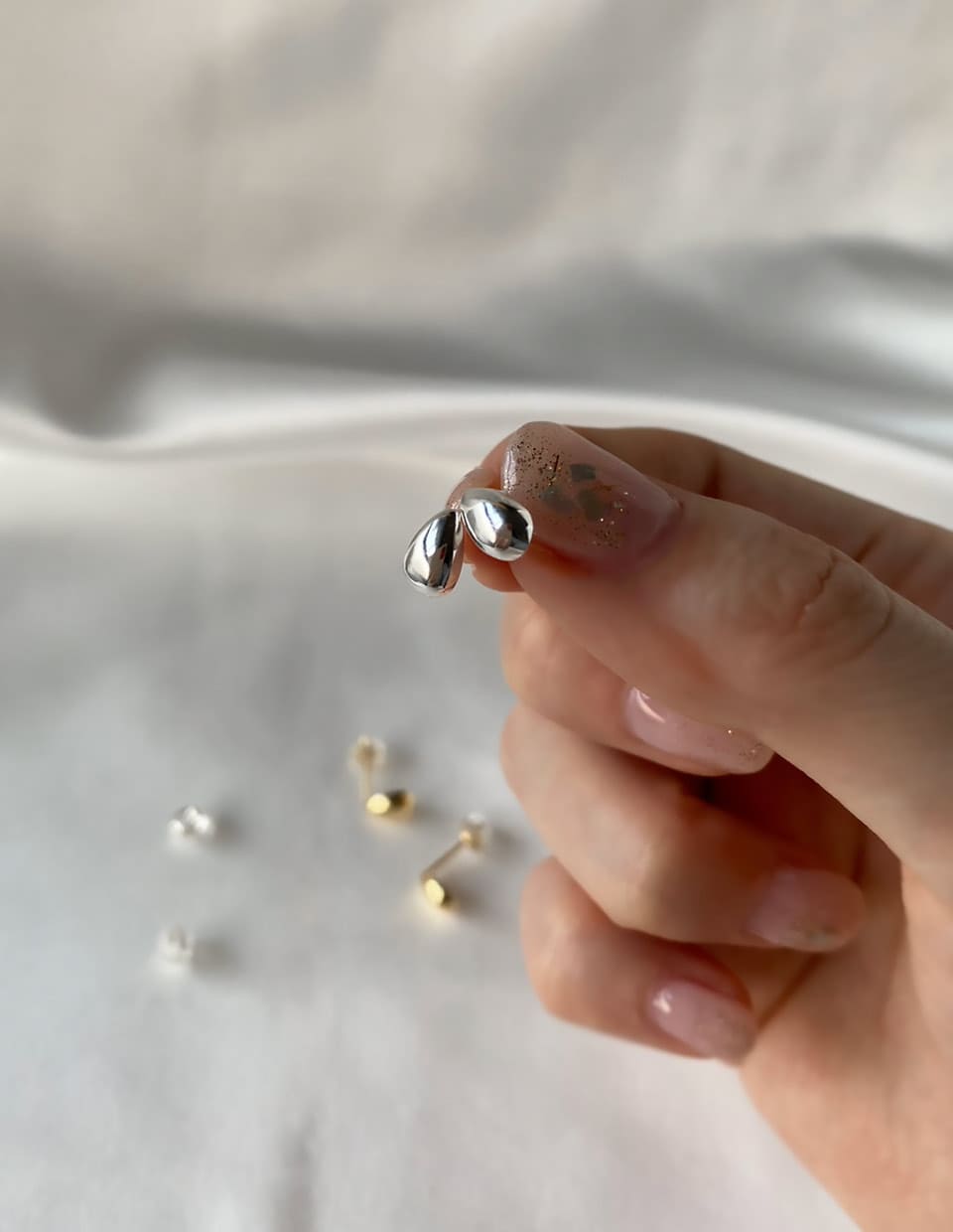 こつぶドロップピアス SV925