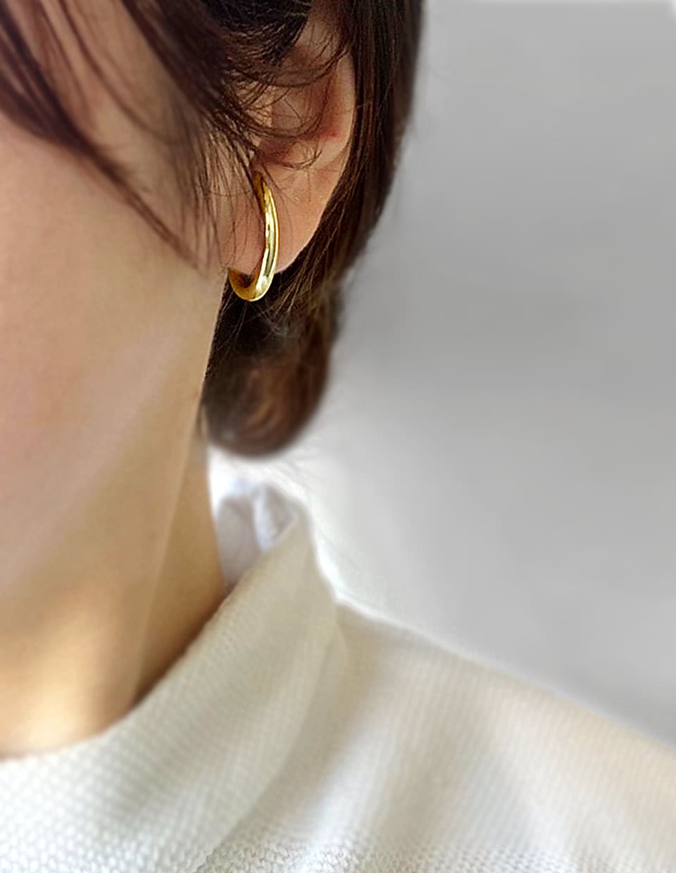 ハーフフックピアス シルバー925