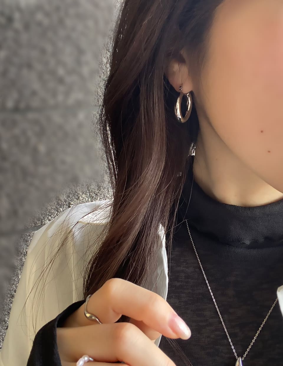 フープピアス シルバー925