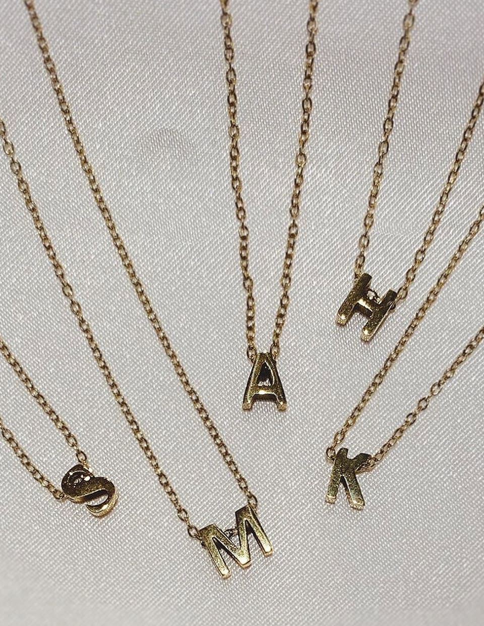 316L イニシャルネックレス サージカルステンレス