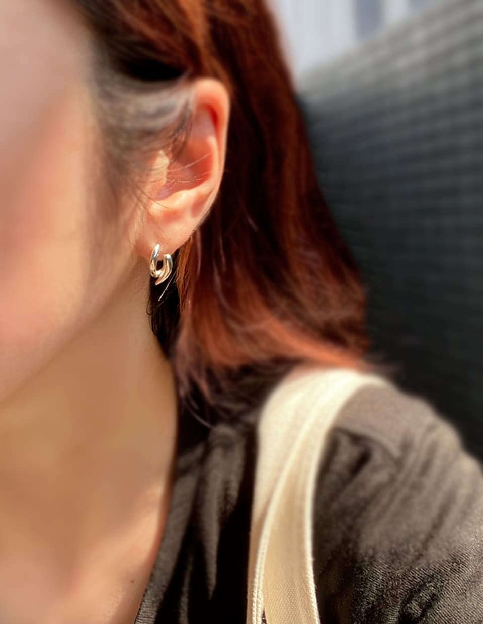 ニュアンスダブルピアス シルバー925
