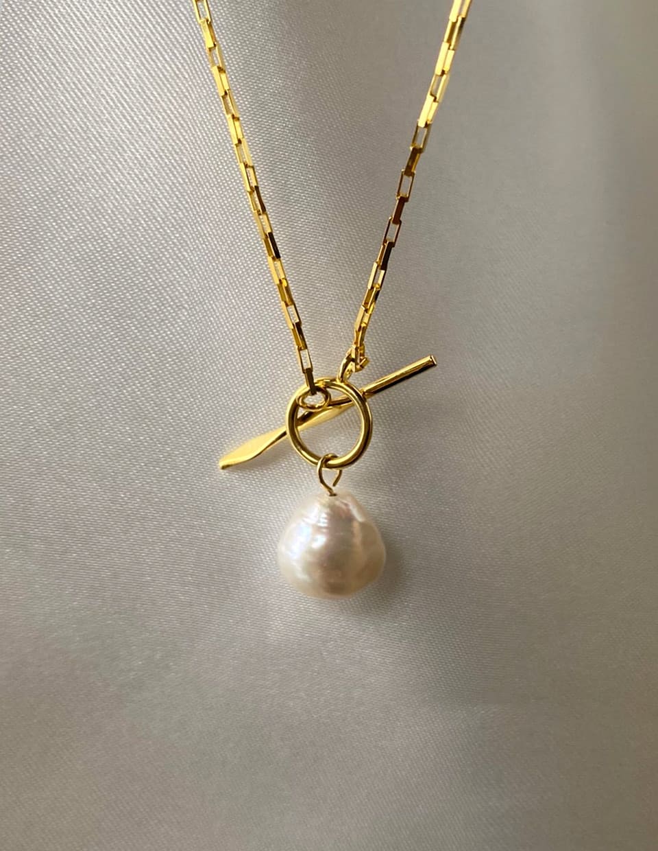 バロックパール マンテルネックレス シルバー925