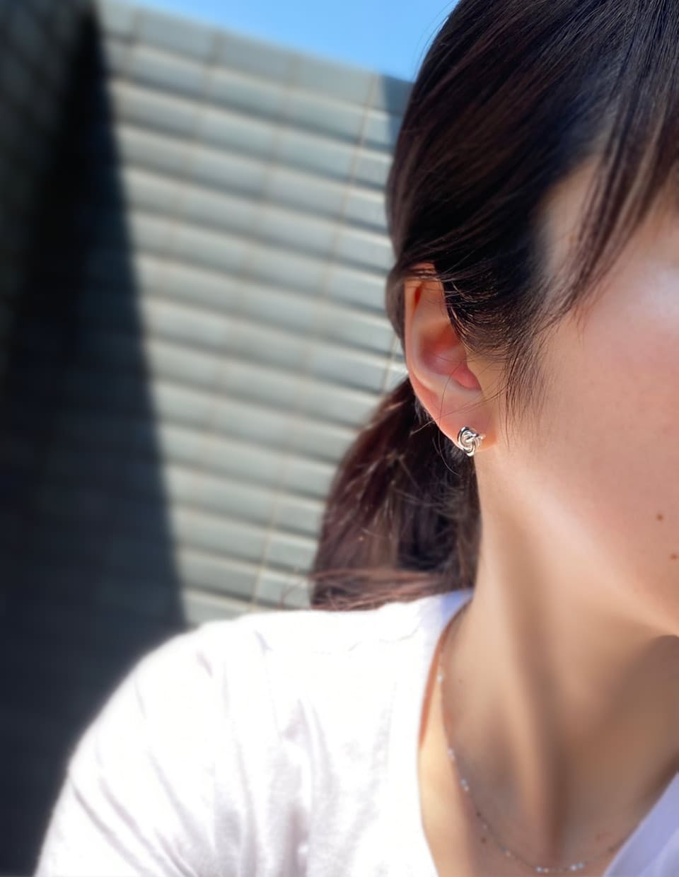 ノットピアス シルバー925