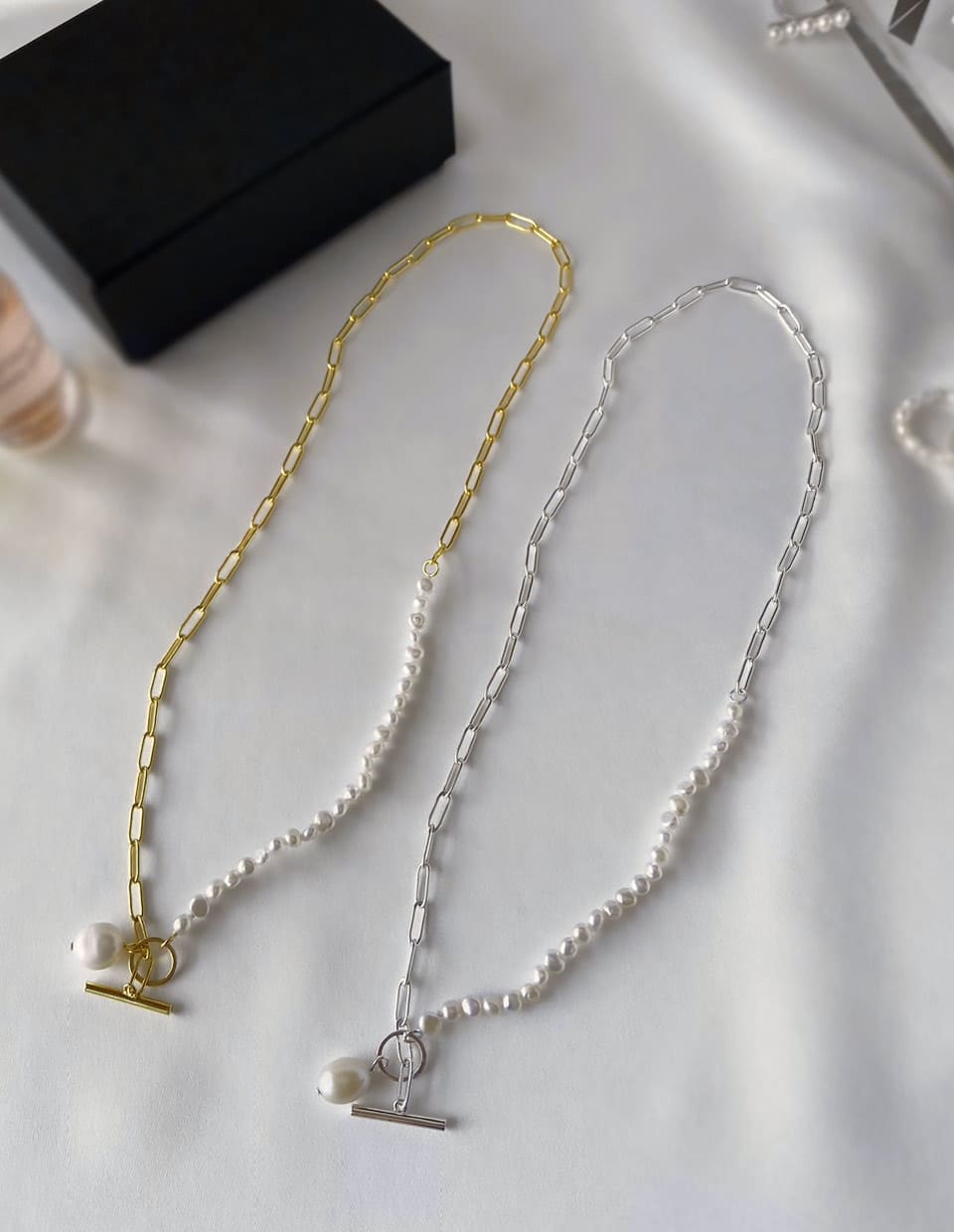 バロックパール×マンテルネックレス シルバー925
