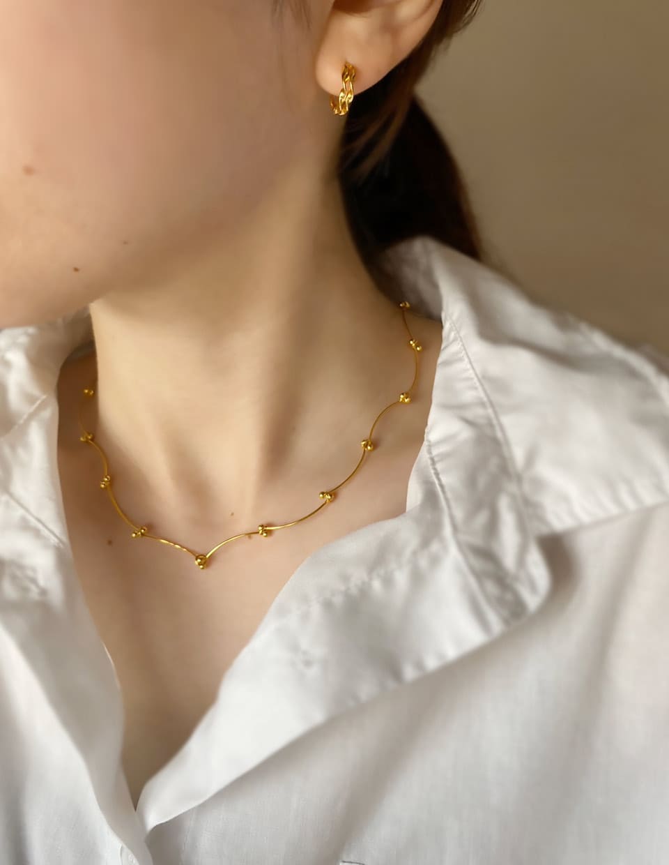 ステッチチェーンネックレス シルバー925