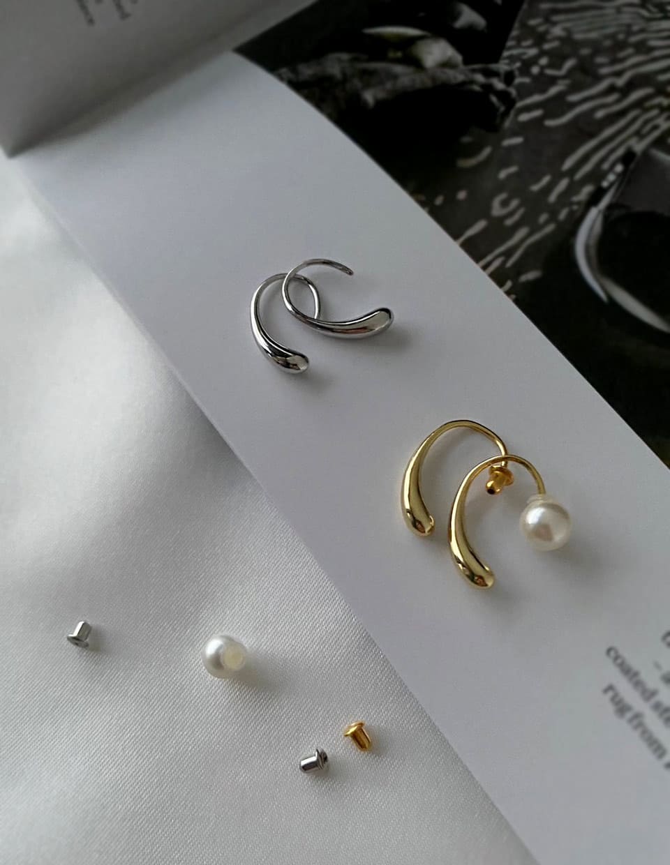 miniドロップフックピアス シルバー925