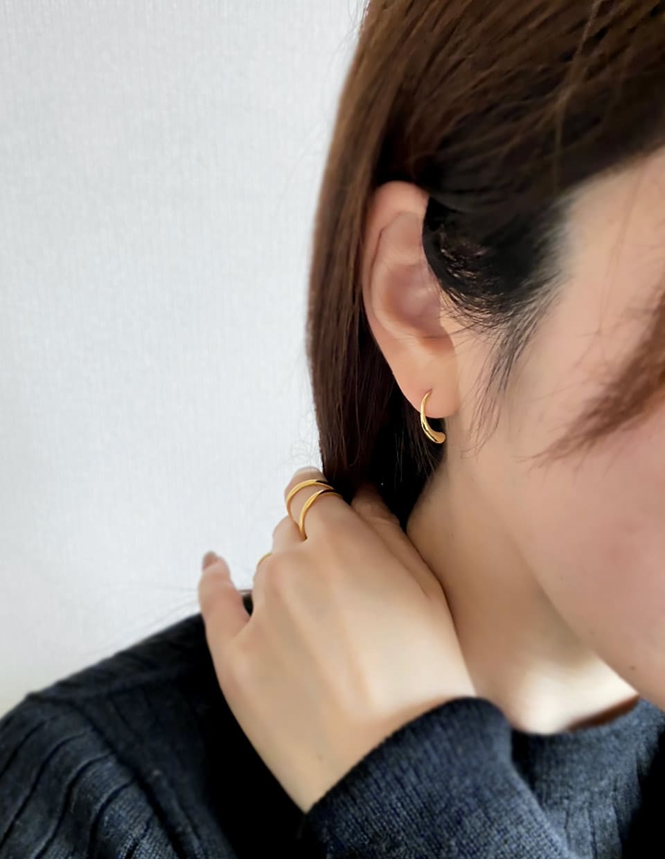 miniドロップフックピアス シルバー925
