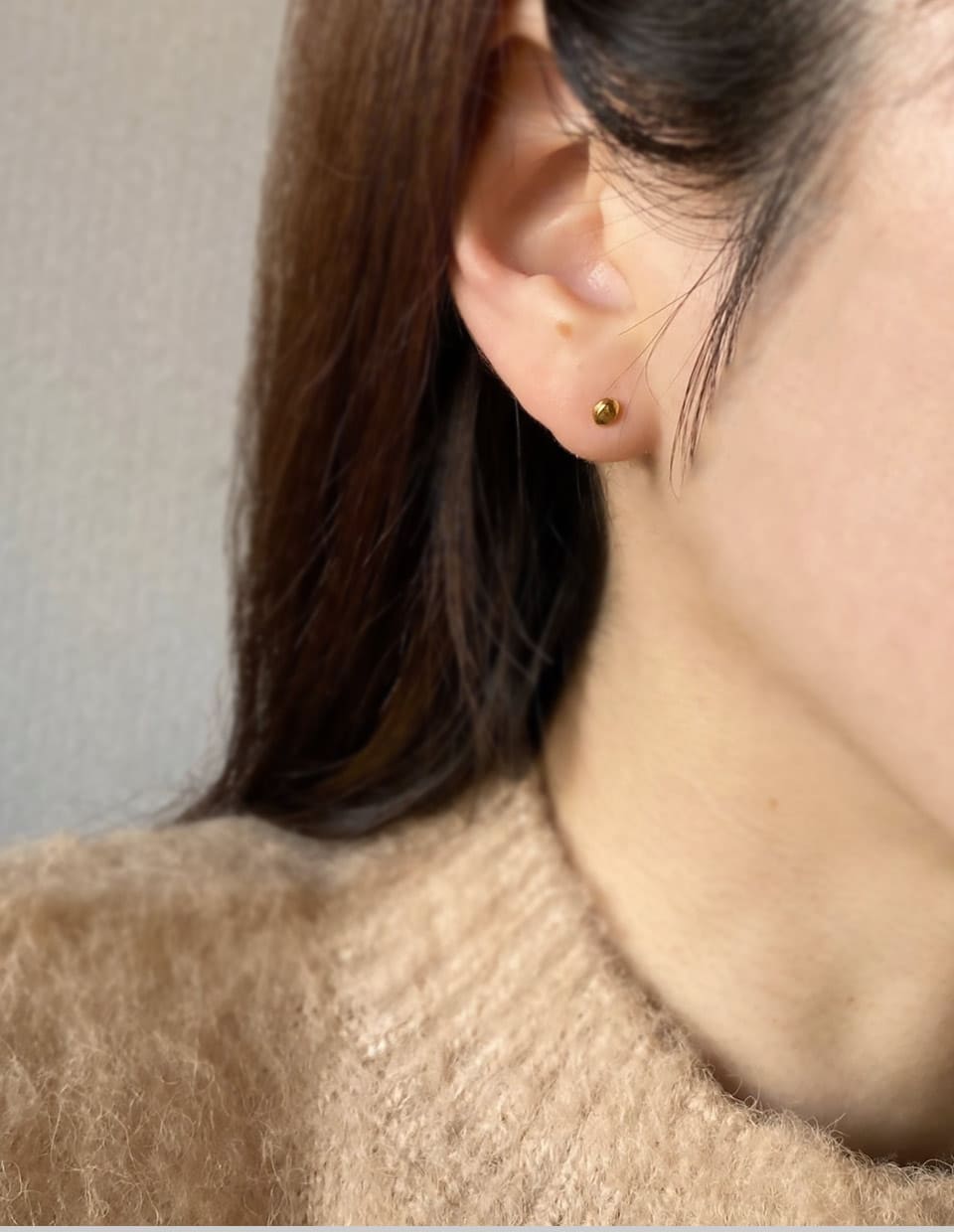 ストーンminiピアス SV925
