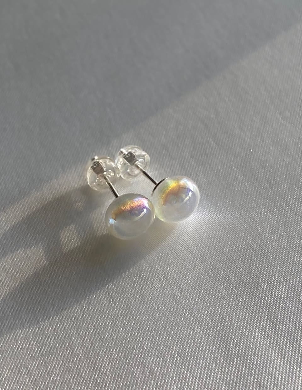 オーロラスタッドピアス シルバー925