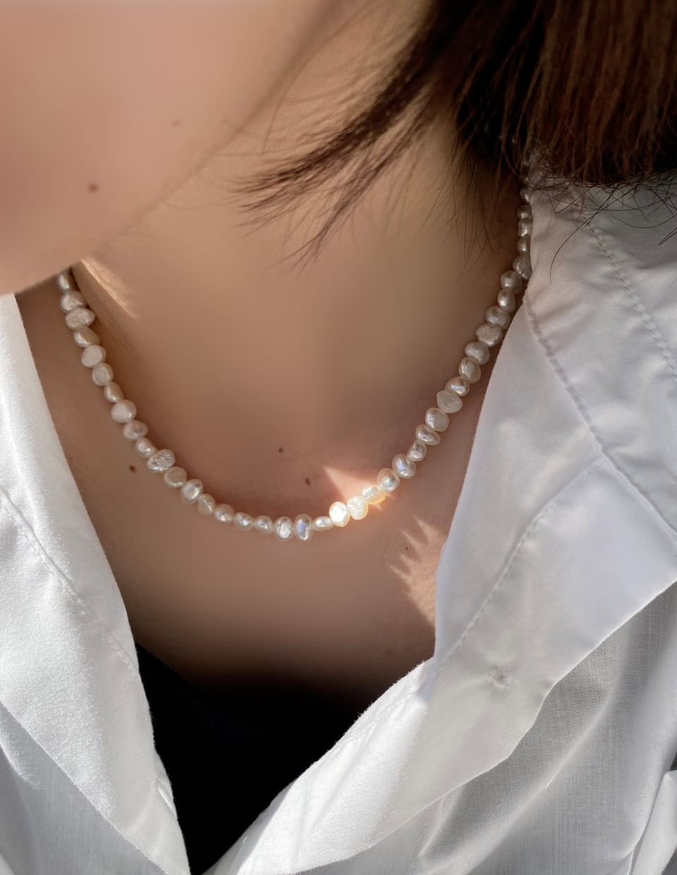 淡水バロックパールネックレス シルバー925