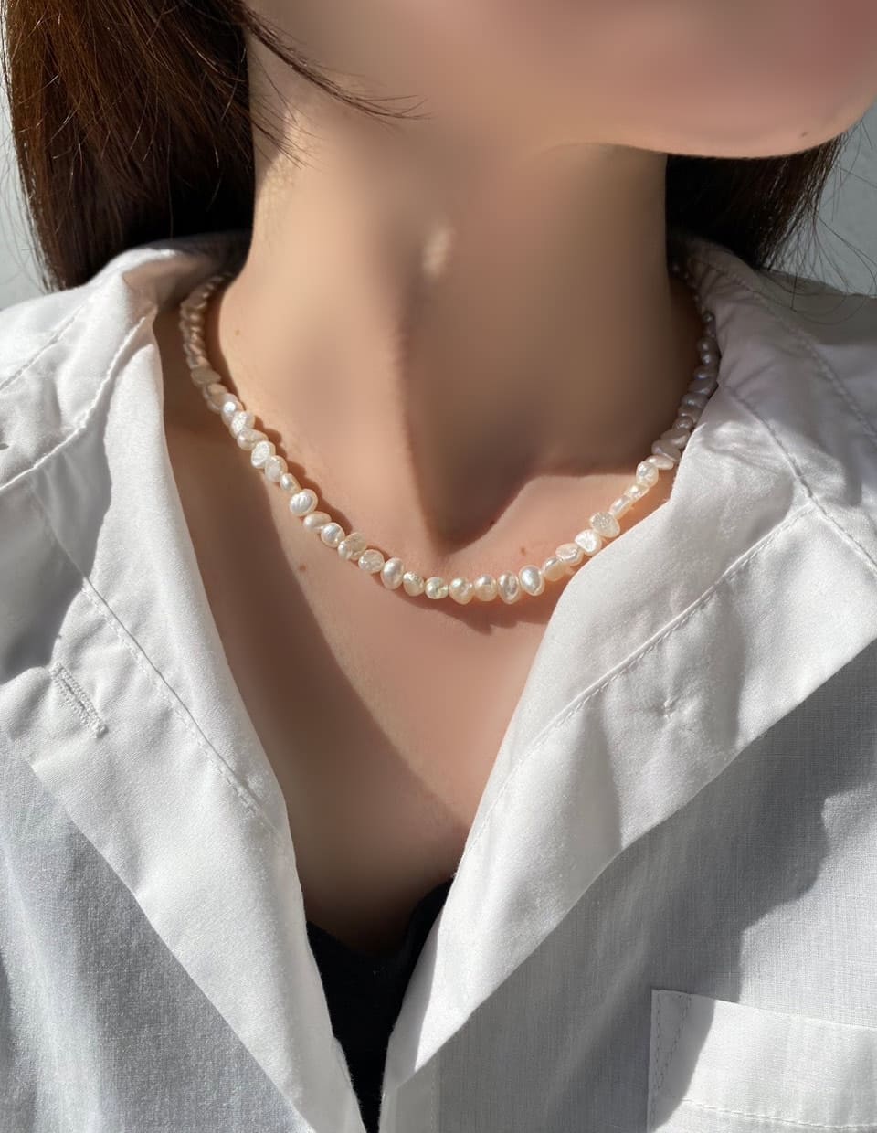淡水バロックパールネックレス シルバー925