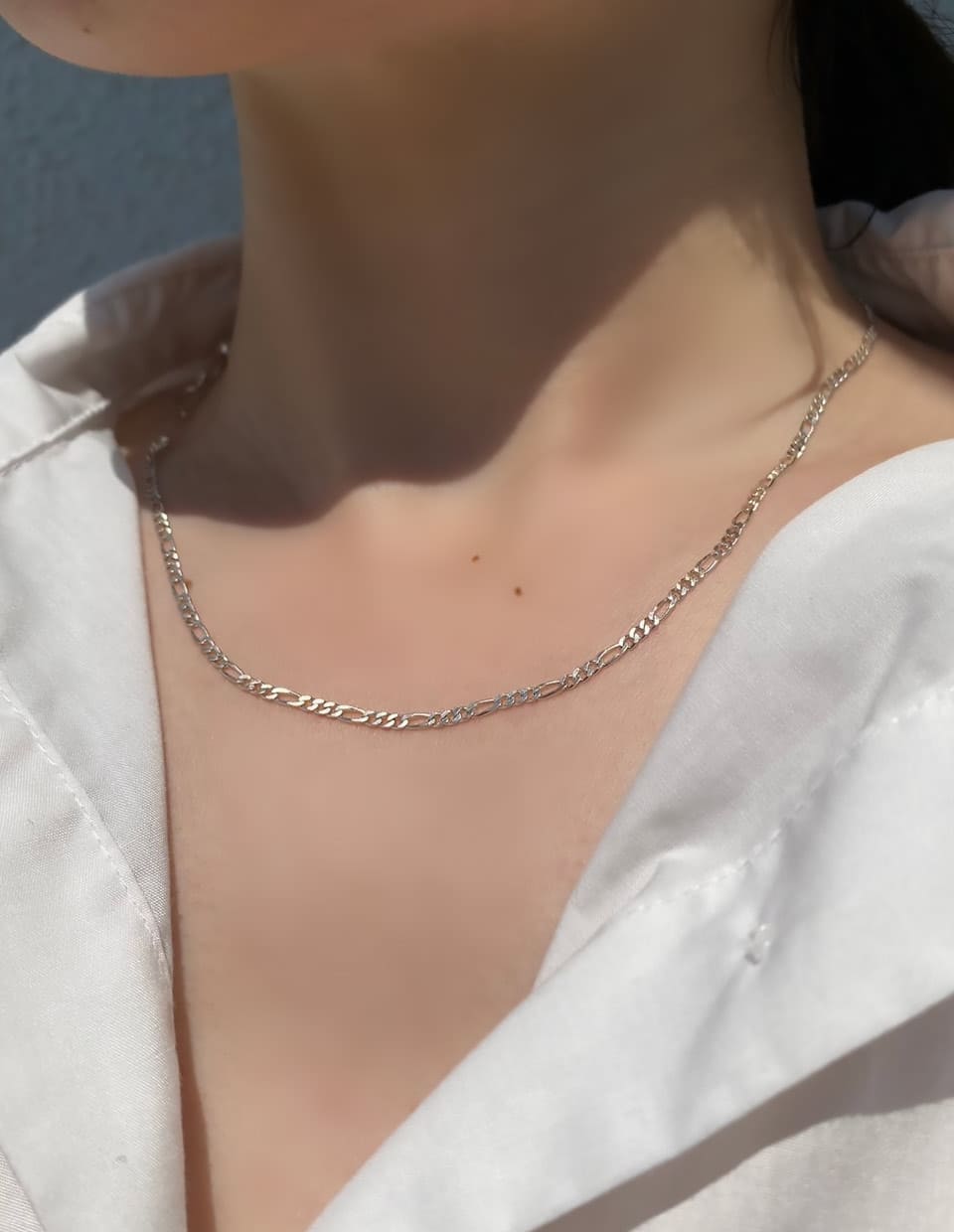 フックチェーンネックレス シルバー925