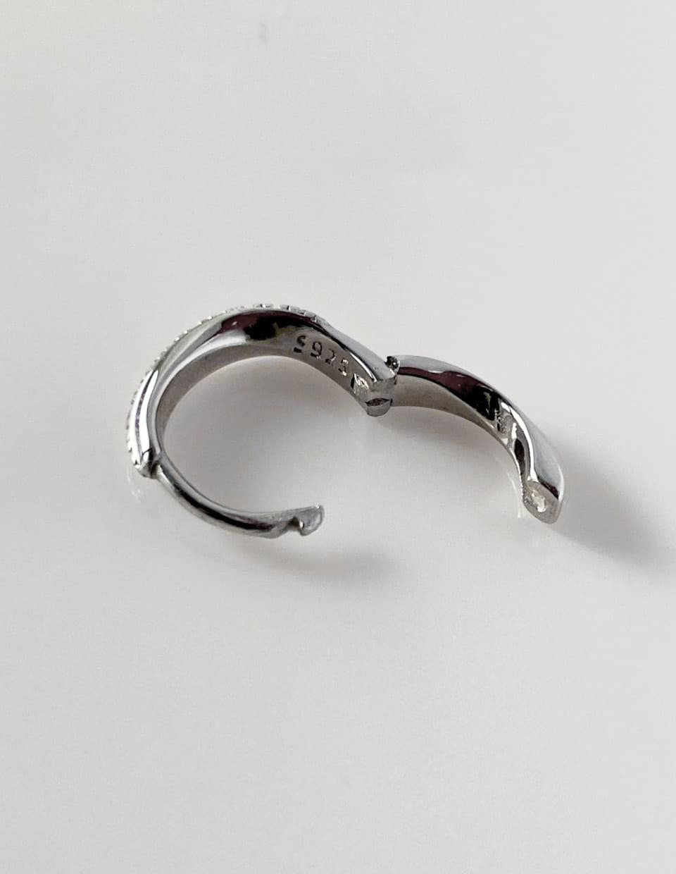 CZパヴェミニフープピアス シルバー925