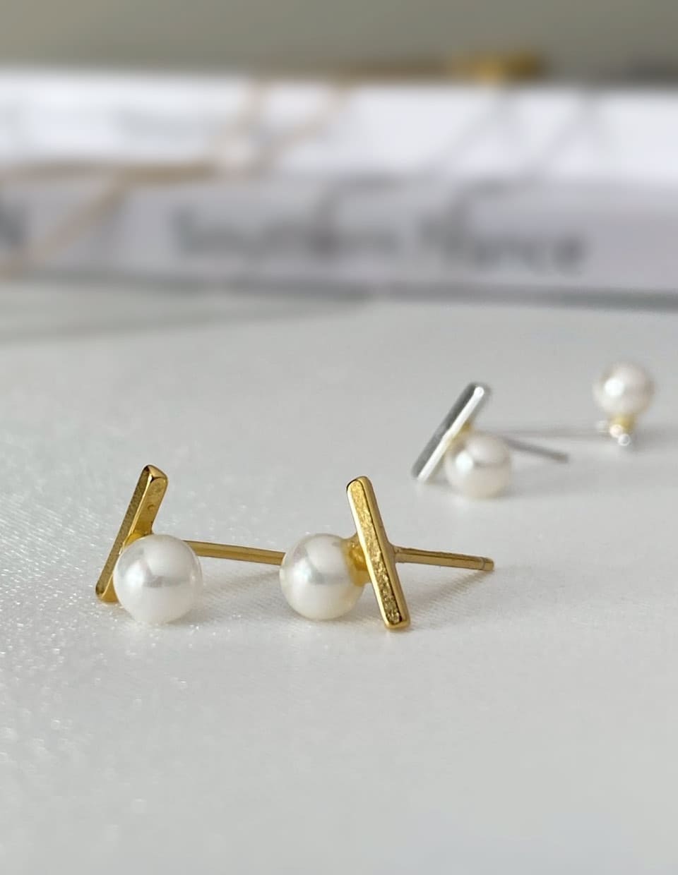 パール×スティックピアス シルバー925