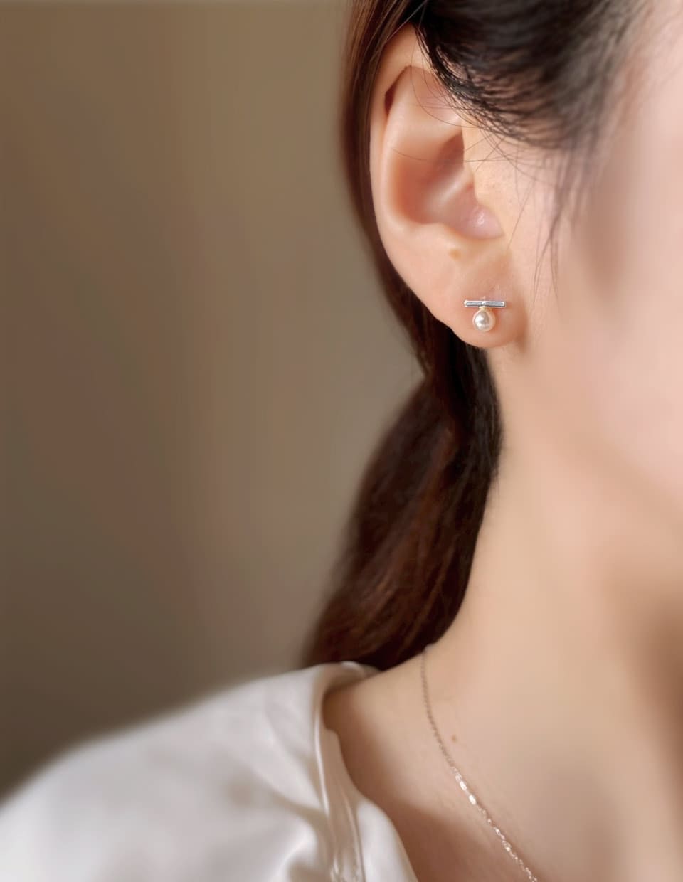 パール×スティックピアス シルバー925