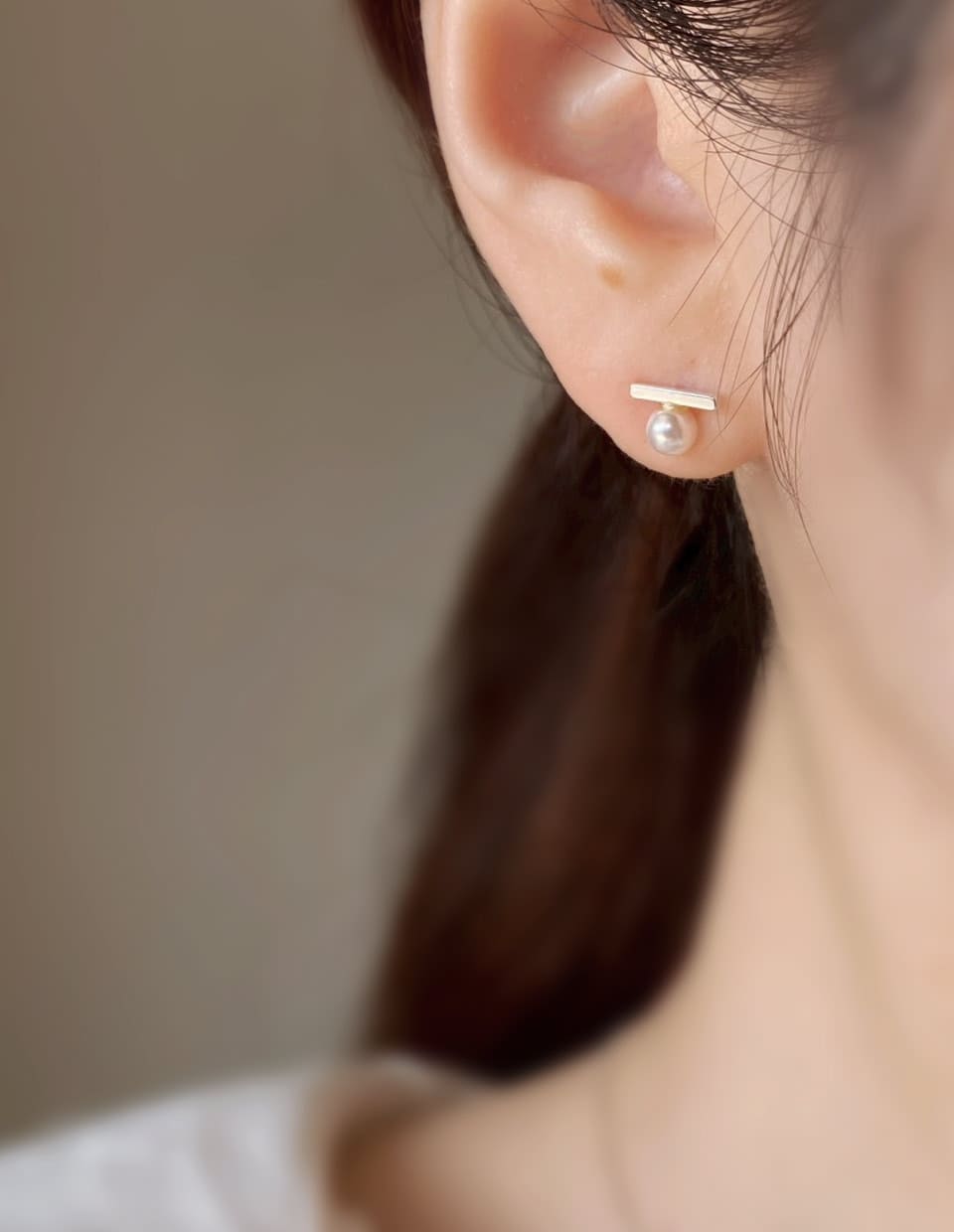 パール×スティックピアス シルバー925