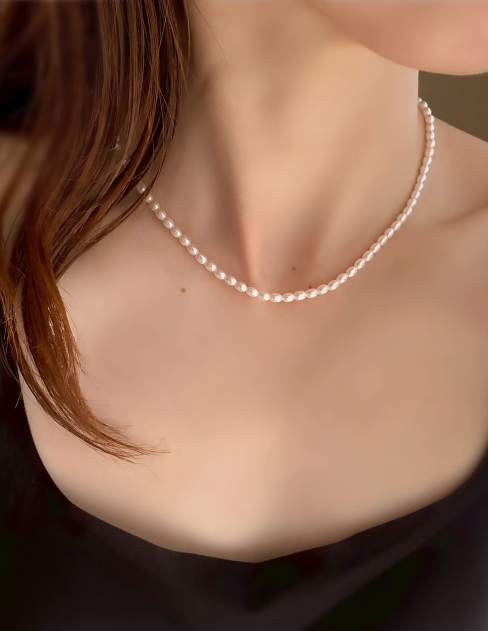 パールラインネックレス シルバー925