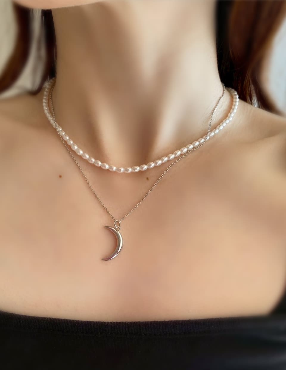 パールラインネックレス シルバー925