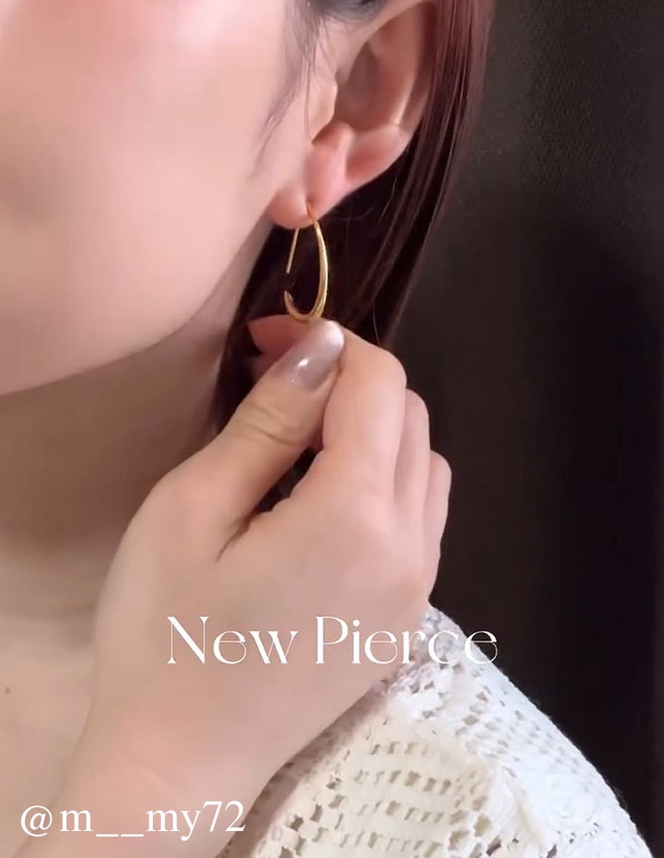 凛とした抜け感を纏う。アークフックピアス SV925