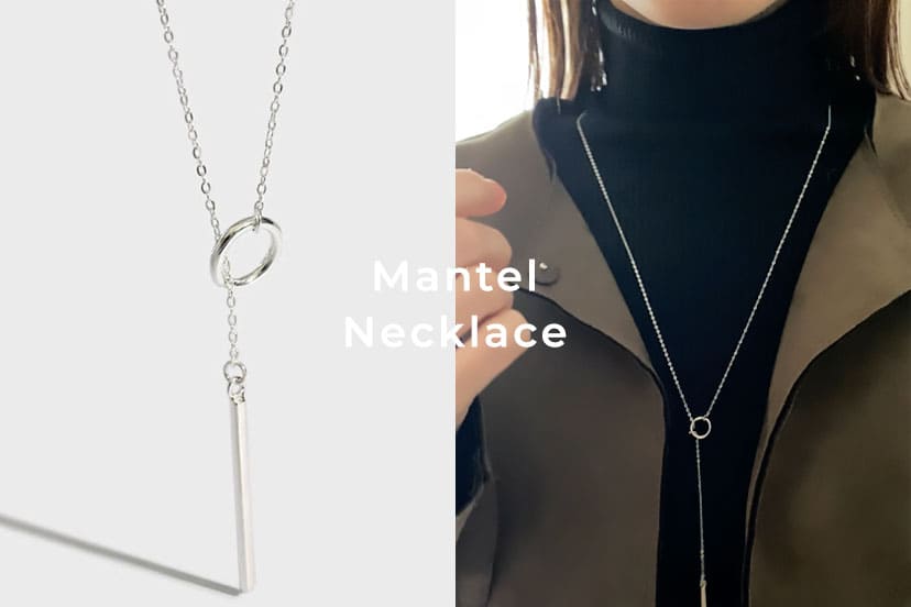 コーデが決まらない日に頼りたい。胸もとをすっと整える、Y字ロングネックレスSV925