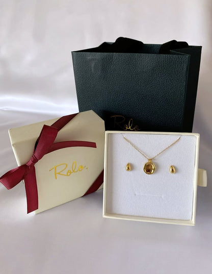 [Xmas SET] B：For Myself – こつぶドロップピアス＋ニュアンスコインネックレス SV925（2SET）