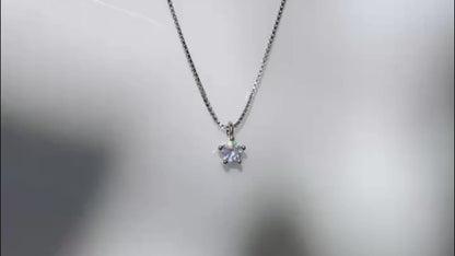 CZ 3mmダイヤカットネックレス SV925