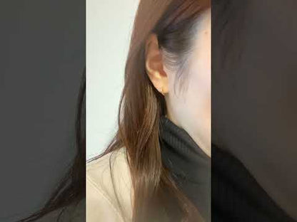 ミニノットフープピアス シルバー925