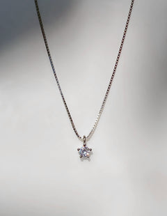 〔6月中旬入荷予定〕CZ 3mmダイヤカットネックレス SV925