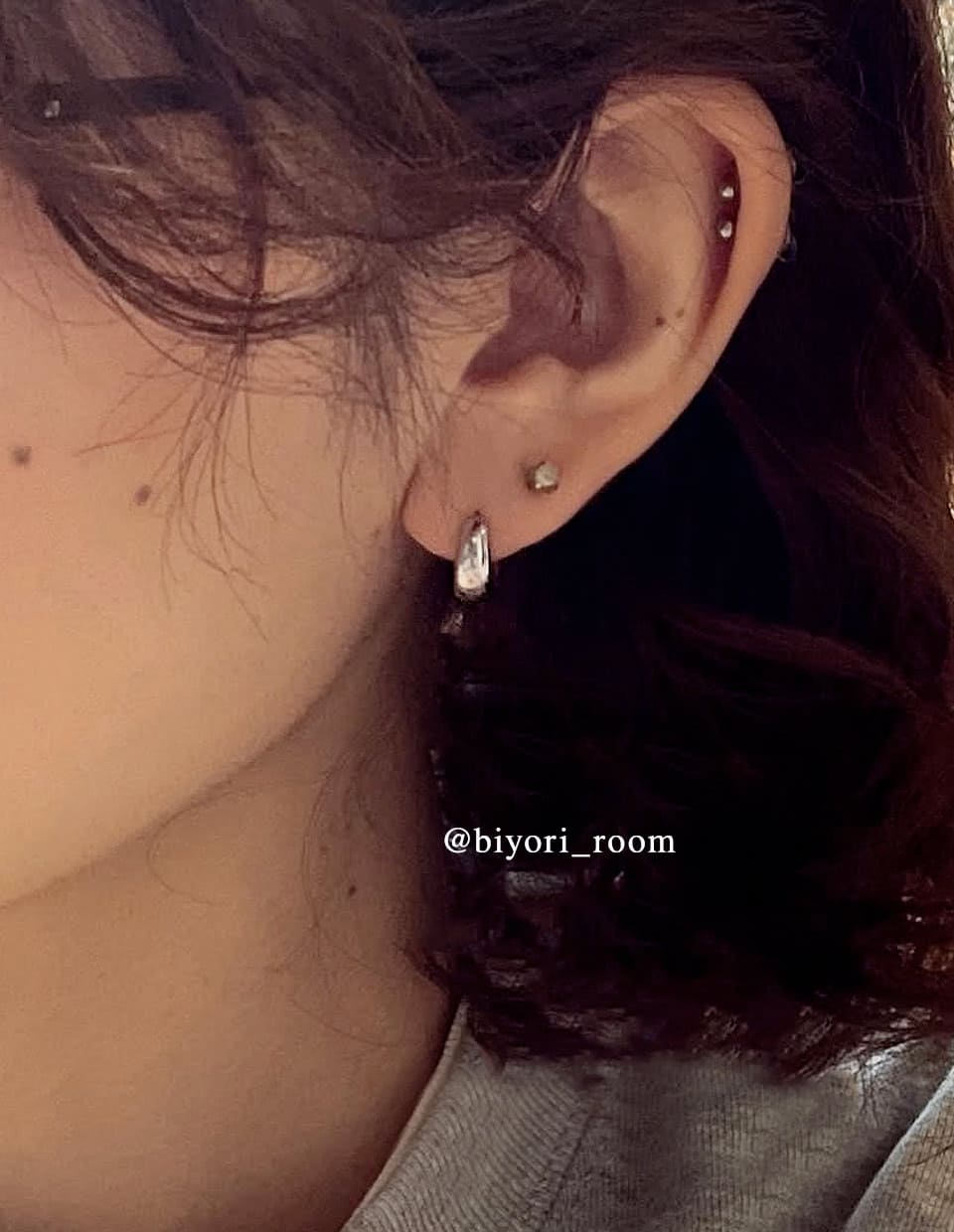 プランプピアス SV925