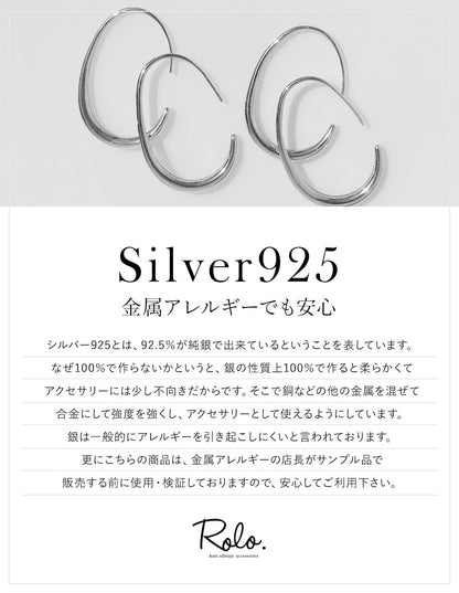 アークフックピアス SV925