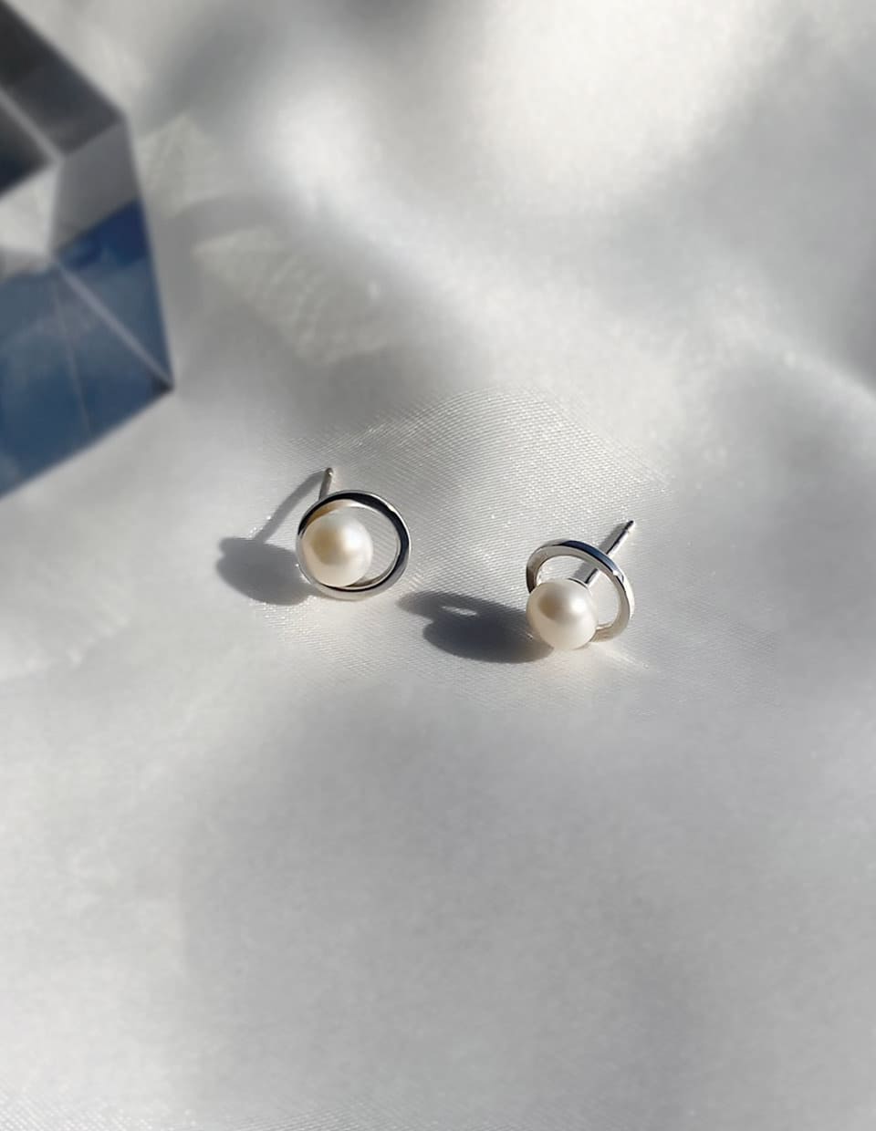 淡水パールリングピアス シルバー925