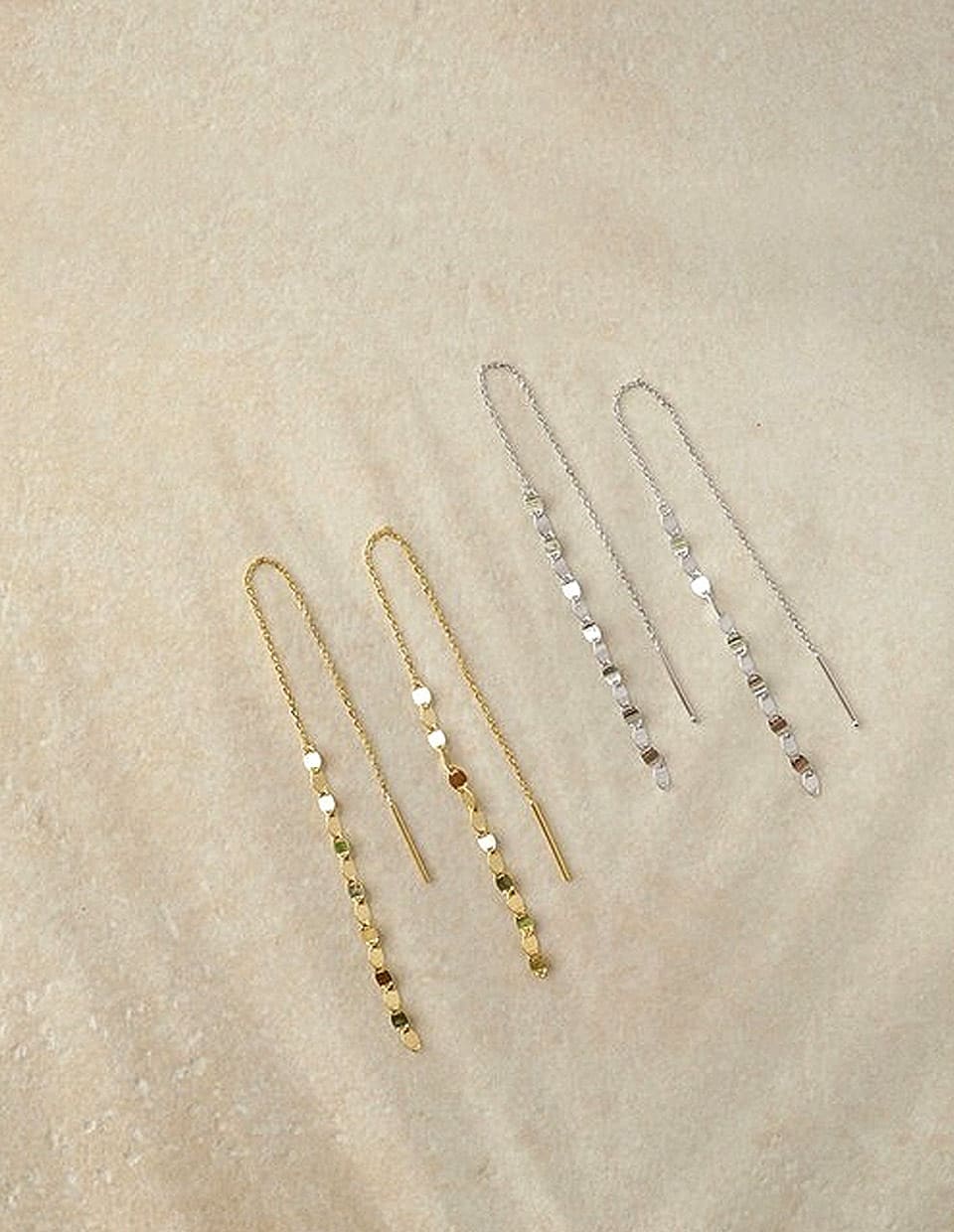 デザインチェーンピアス シルバー925