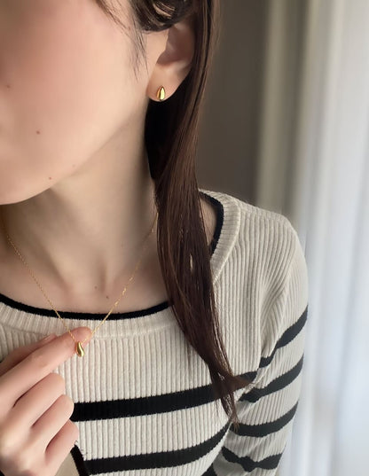 ドロップモチーフネックレス シルバー925