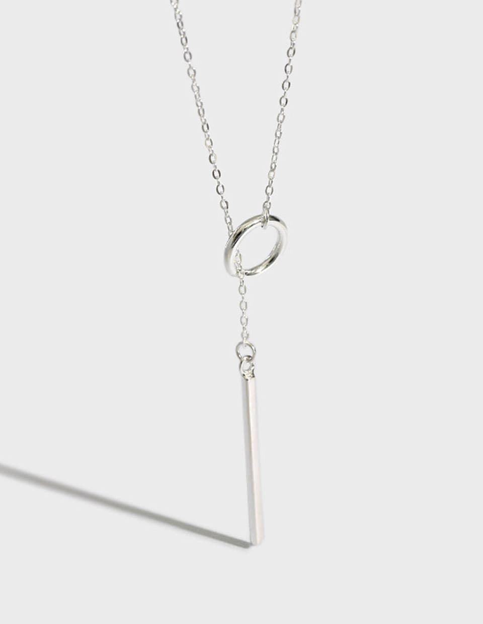 Y字ロングネックレス シルバー925