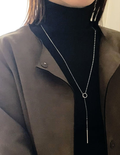 Y字ロングネックレス  SV925