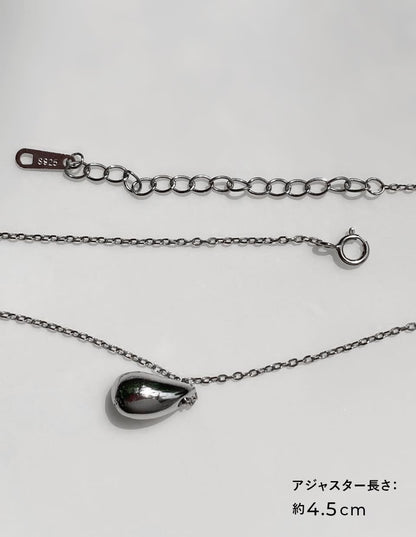 ドロップモチーフネックレス シルバー925