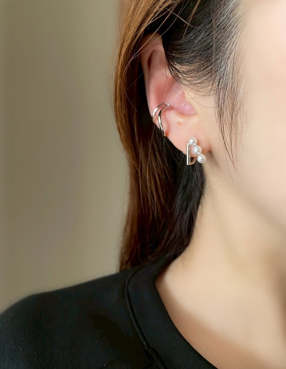 ダブルラインイヤーカフ SV925 – 金属アレルギー対応のアクセサリー