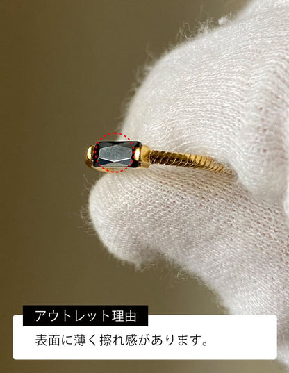 【訳ありアウトレット】ブラックオニキスリング SV925