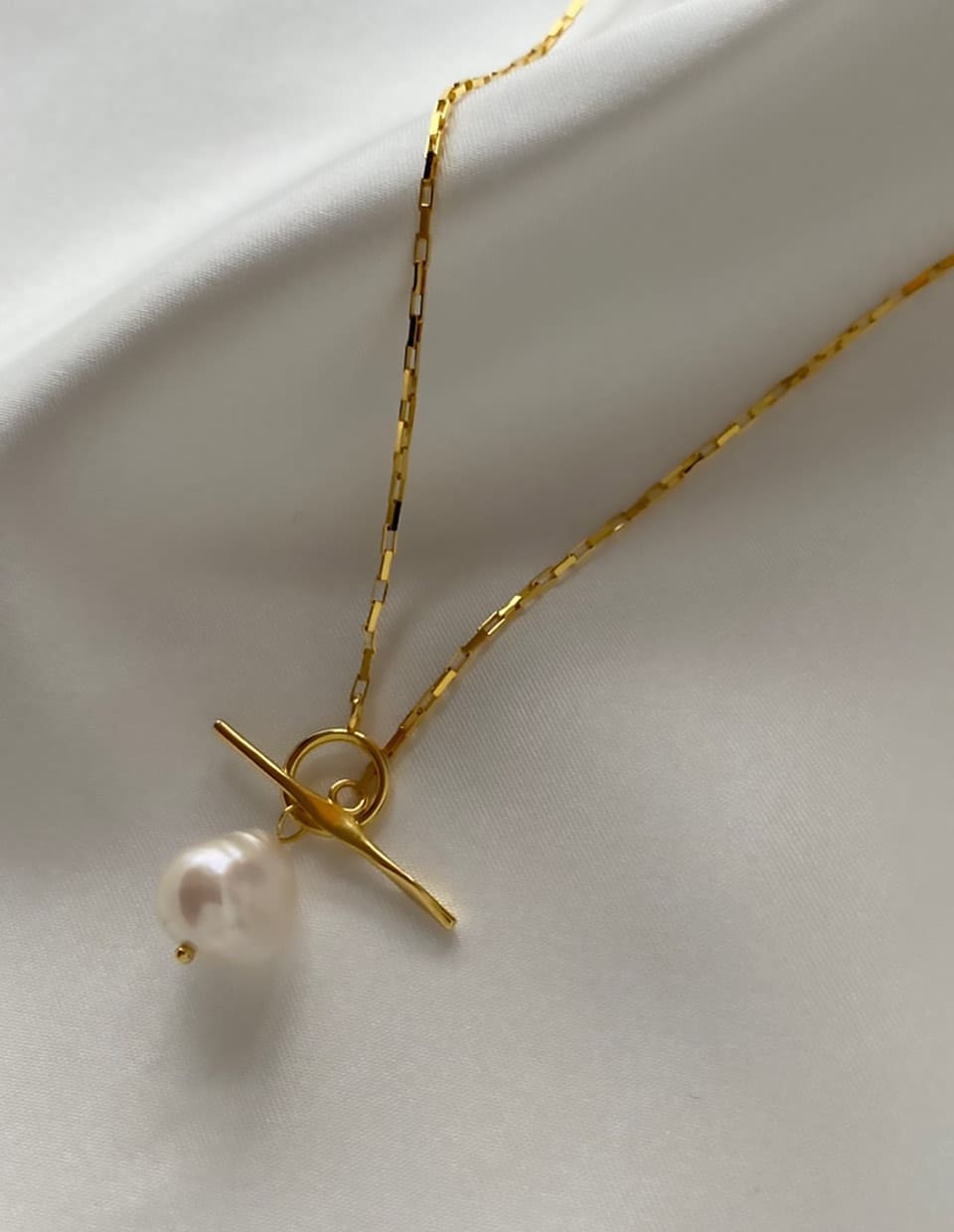 バロックパールマンテルネックレス シルバー925