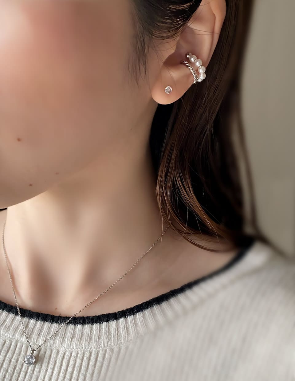 CZ 4mmスタッドピアス SV925