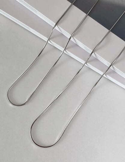 スネークチェーンネックレス 40-50cm シルバー925