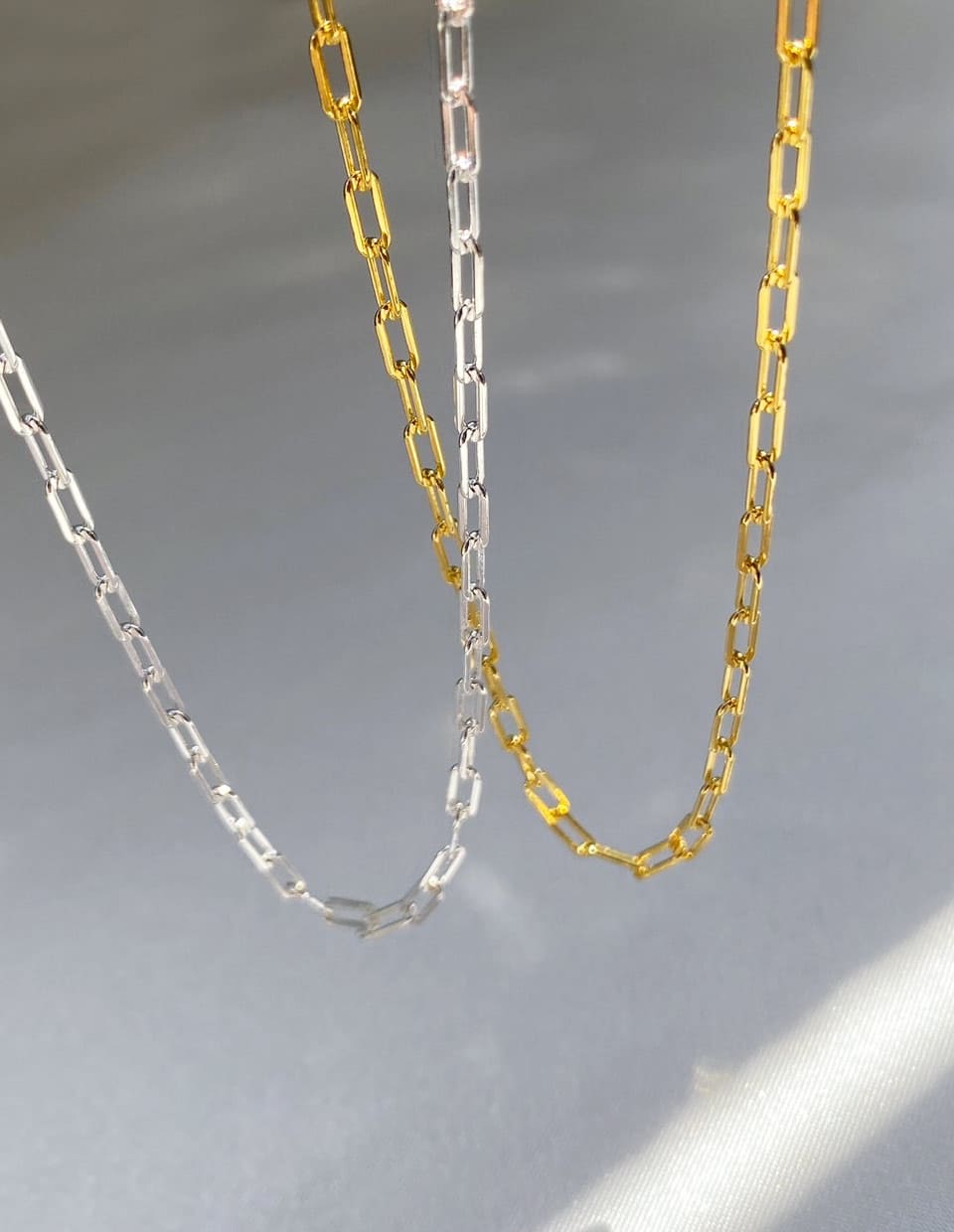 オーバルチェーンネックレス シルバー925