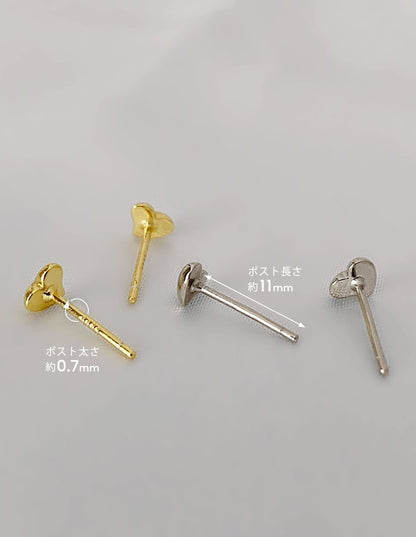 ハートminiピアス SV925