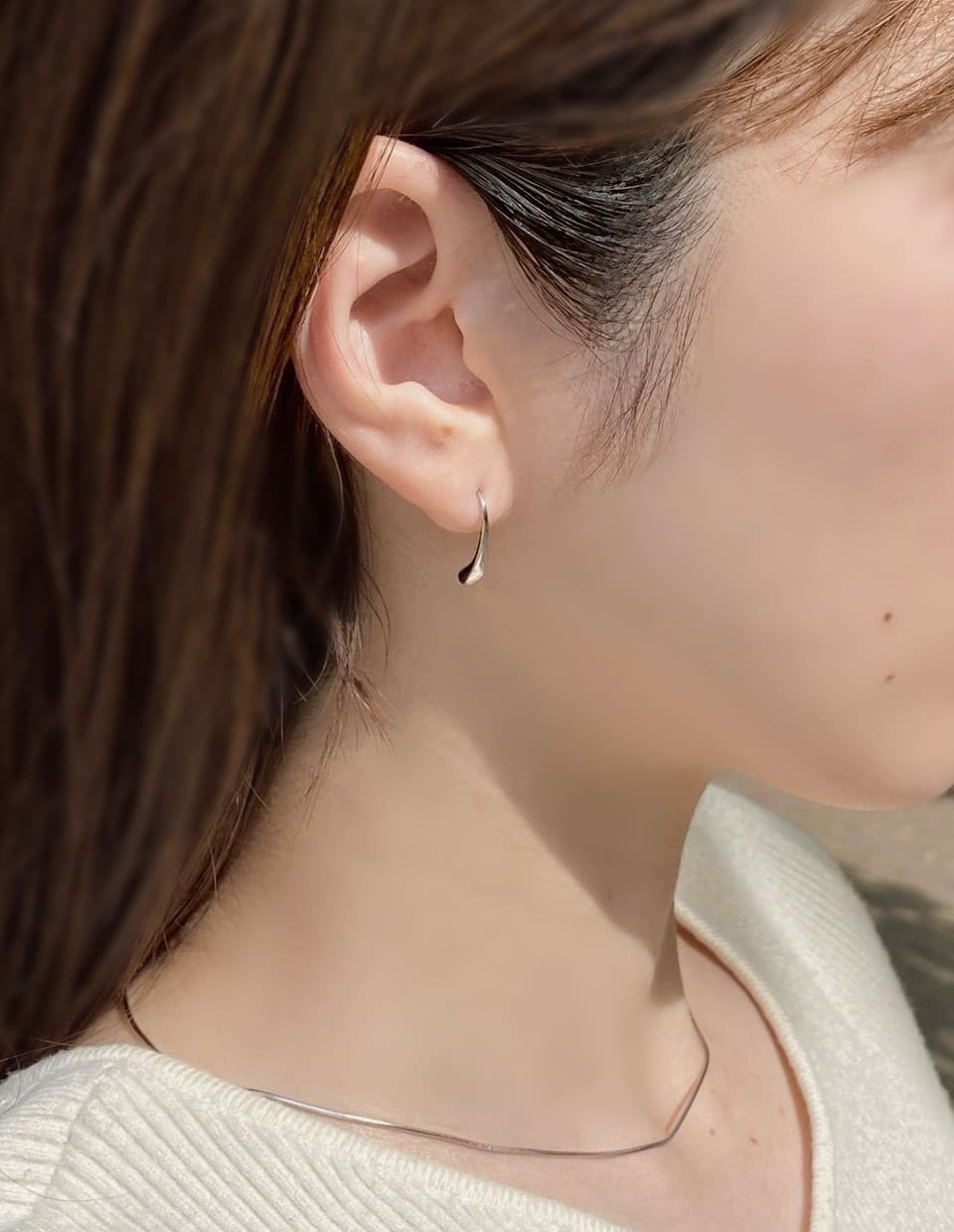 miniドロップフックピアス SV925 – 金属アレルギー対応のアクセサリー