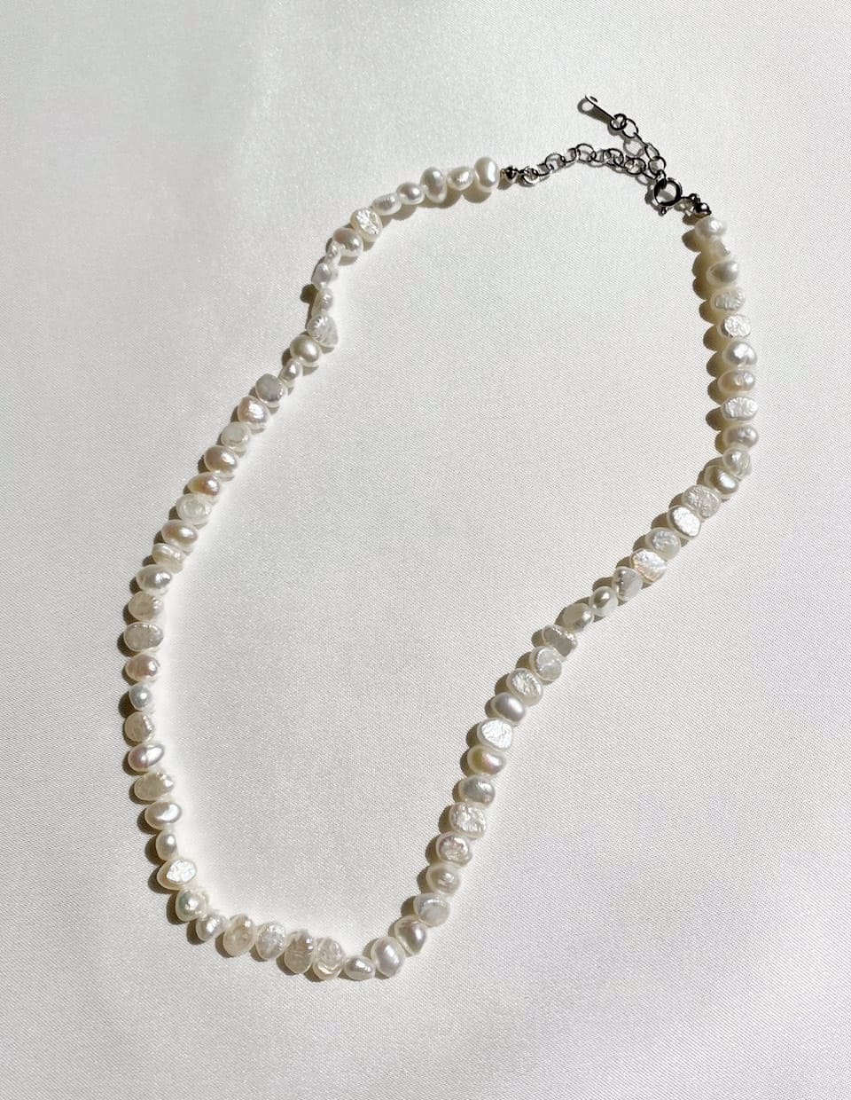 淡水バロックパールネックレス シルバー925